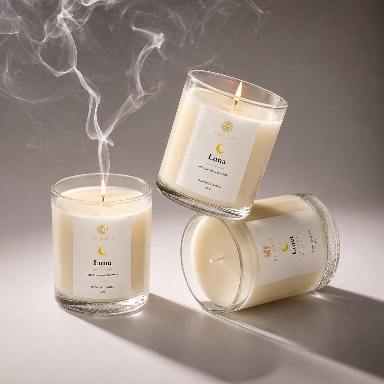 Luna – Neroli, Bergamot, Jasmine & Musk Scented Candle