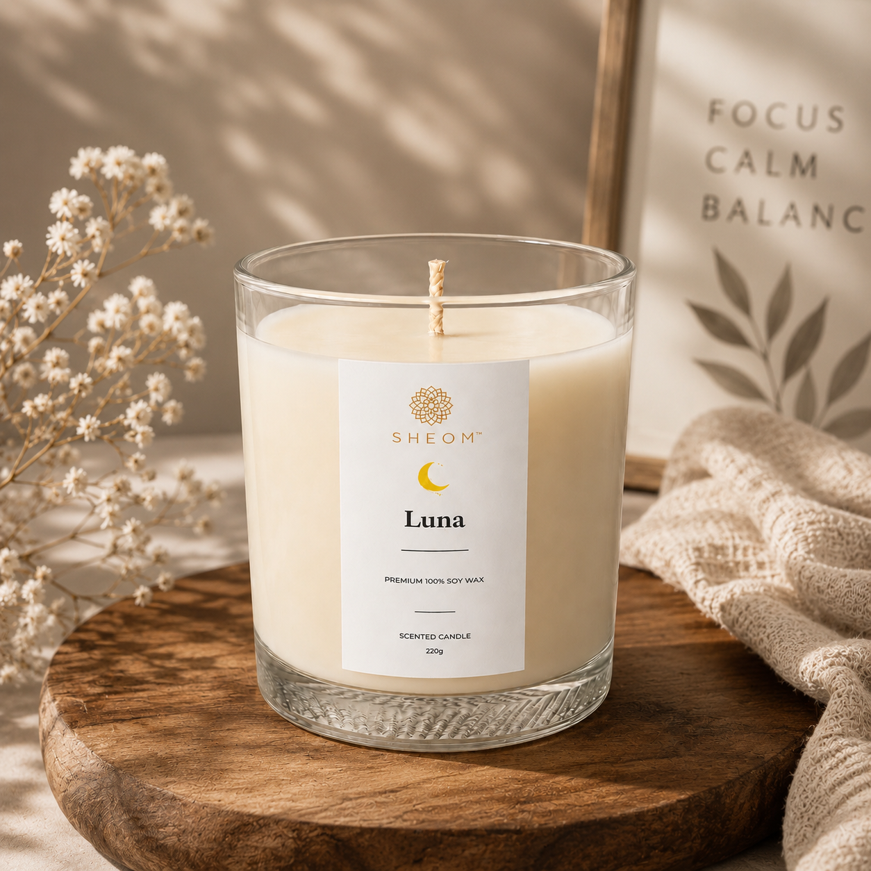 Luna – Neroli, Bergamot, Jasmine & Musk Scented Candle