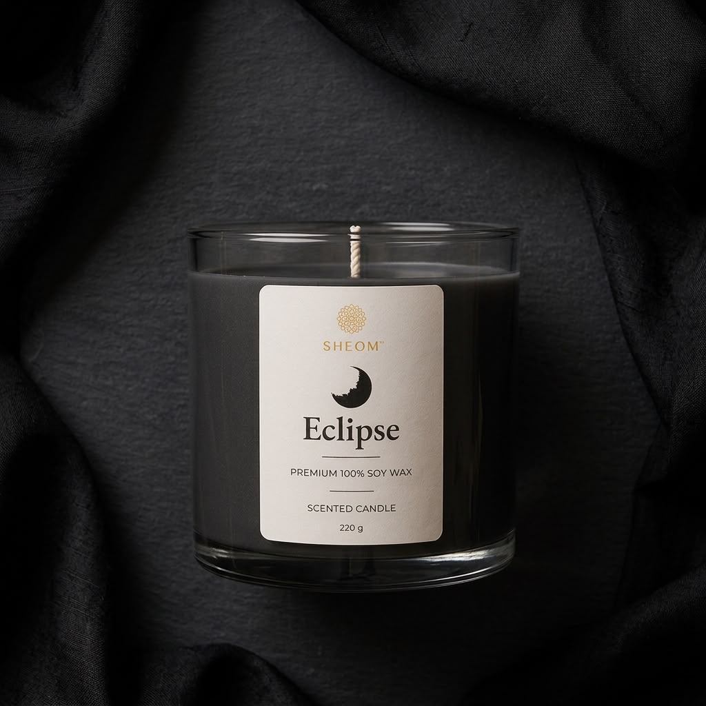 Eclipse – Oud, Cedarwood, Patchouli & Black Pepper Scented Candle